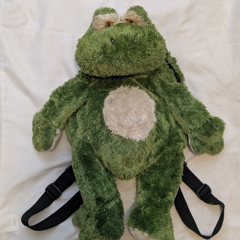 Green Dinosaur Plush Backpack